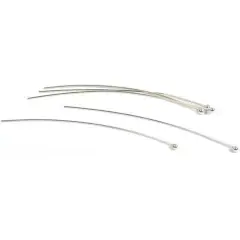 5 Head Pins Sterling Silver Jewelry Hat Stick Pin 25Ga