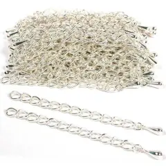 60 Silver Plated Chain Extenders