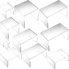 11 Acrylic Riser Jewelry Display Showcase Stands