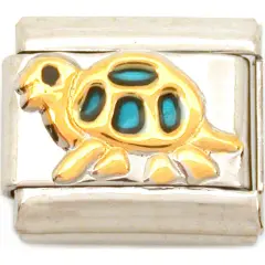 Pet Turtle Italian Charm Enamel 9mm