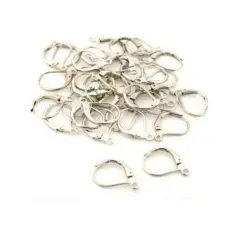 36 Lever Back Earring Parts Nickel Plated Jewelry