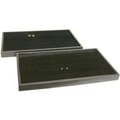 90 Pair Black Earring Display & Travel Trays