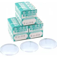 30 Plastic Watch Crystals Watchmakers Dome Parts 31.6mm