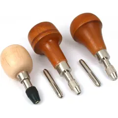 3 Ball End Pin Vise Graver Handles Watchmakers Tools