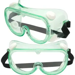 Goggles Safety Vented Clear 2 Glasses FindingKing