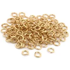 150 Jump Rings 14K Gold Filled Open Jewelry Clasp 4mm
