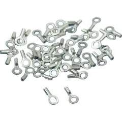 50 Sterling Silver Crimp Necklace Cord End Beading 6mm