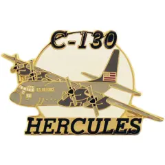 C-130 Hercules Airplane Pin 1 1/2"
