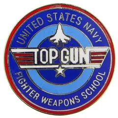 U.S. Navy Fighter Weapons School Top Gun Pin 1"