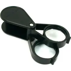 7.75X 15.5X Folding Magnifier Magnifying Magnification Glass Lens Jewelers Tool