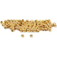 100 Ball Beads Gold Plated Round Beading Stringing 2mm