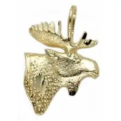 14K Gold MOOSE HEAD