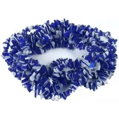 Blue White Chip Glass Beads Jewelry Beading 34" Strand