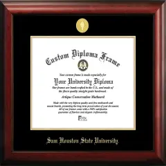 Sam Houston State 14w x 11h Gold Embossed Diploma Frame