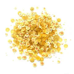 Buttons Galore Loose Sequin Assortments for Craft - 5,000 Pieces 60 Grams Sunshine
