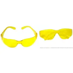 2 Safety Glasses Eye Protection Yellow Shooting Tools