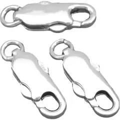 3 Sterling Silver Lobster Push Clasp Chain Jewelry 16mm