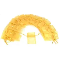 48 OrganzaDrawstring Jewelry Pouches Case Gift Bags