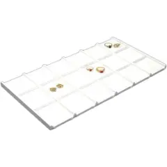 Jewelry Display Tray Insert Finding Showcase White Unit