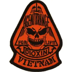 Vietnam Agent Orange Patch Black & Orange 3"