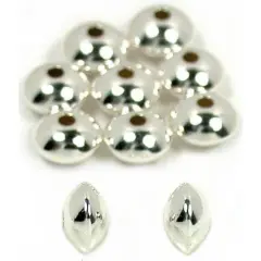 10 Saucer Beads Sterling Silver Beading Stringing Parts