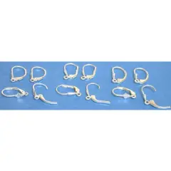 12 Sterling Silver Lever Back Earring Wires Findings