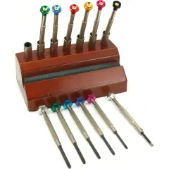 20 Watchmaker Screwdrivers Sharpening Stand Repair Tool