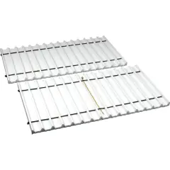 2 15 Slot White Leather Bracelet Watch Tray Displays