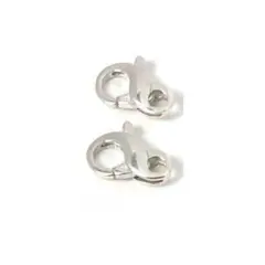 2 Infinity Lobster Clasps Sterling Silver Jewelry