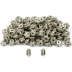 Spacer Bali Beads Antique Silver Plated 8mm Approx 100