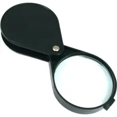 SE MH7017B Folding Pocket Magnifier, 2 1/2", Black