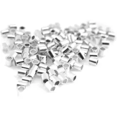 125 Crimp Tube Beads Sterling Silver Bead String Part