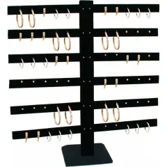 Black Velvet Earring Display Stand 15 3/8"