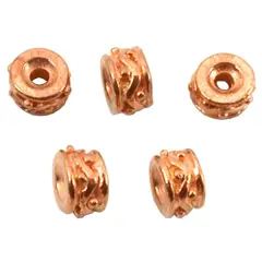 Bali Spacer Beads Copper Plated Parts 5.5mm Approx 5