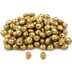 Saucer Bali Beads Antique Gold Plated 8.5mm Approx 100