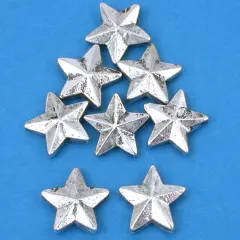 15g Star Beads Antq Silver Plated Beading 13mm Approx 8