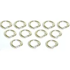 12 Jump Rings Sterling Silver Open Jewelry Charm 16 Ga