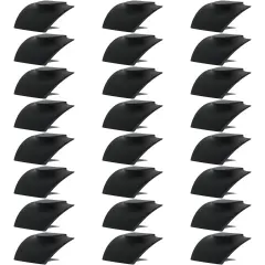 Black Leather Bust with Retractable Stand Jewelry Display 8 1/4" Tall Pack of 24