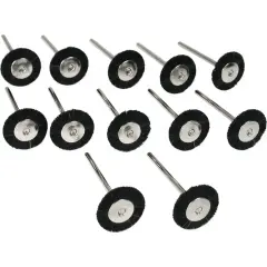 12 Stiff Bristle Wheel Rotary Brushes Buffing Polishing