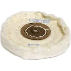 Grobet Polishing Machine Buffing Wheels Leather 3" New