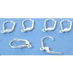 6 Lever Back Earring Sterling Silver Earwire Parts