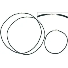 Rubber Cords Black 3Pc Set