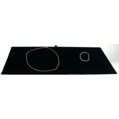 Black Velvet Jewelry Chain Display Pad Showcase Tray Insert 14 1/8"