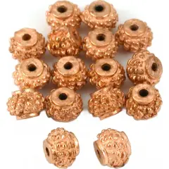 Bali Round Beads Copper Plated Beading 5.5mm Approx 16