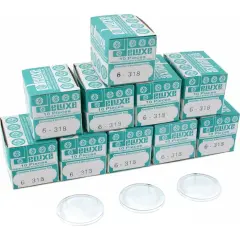 100 Plastic Watch Crystals Watchmaker Dome Parts 31.8mm