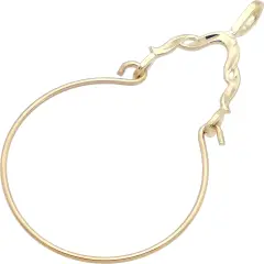14K Gold Charm Holder 34mm 18" Chain Jewelry