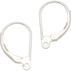 2 Lever Back Earrings Sterling Silver Earwire Parts