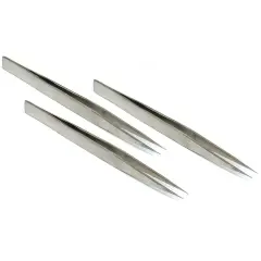 3 Anti Acid Antimagnetic #1 Soldering Jewelry Tweezers