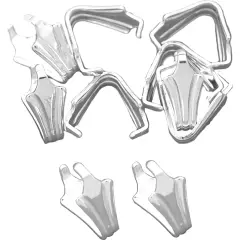 10 St. Silver Pinch Bails For Crystal & Stone Pendants