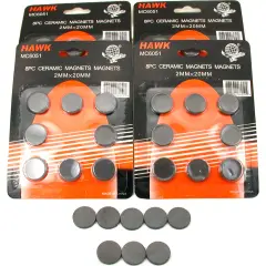 Lot Of 40 Round Disc Type Magnets For All Crafts 3/4"